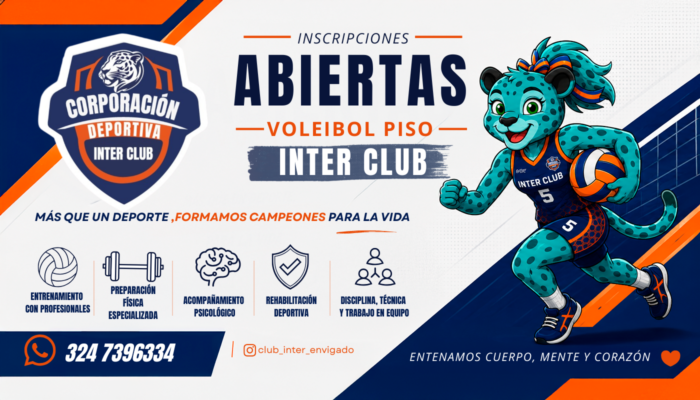 Inscripciones Abiertas Voley Piso Inter Club